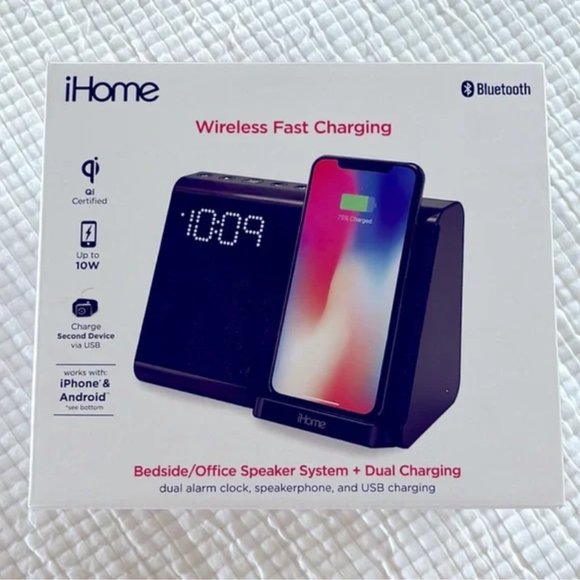 Speaker Alarm Clock Wireless Charging iHome - Picture 4 of 11